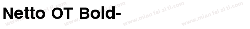 Netto OT Bold字体转换
